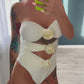 Floral Hollow Out Monokini